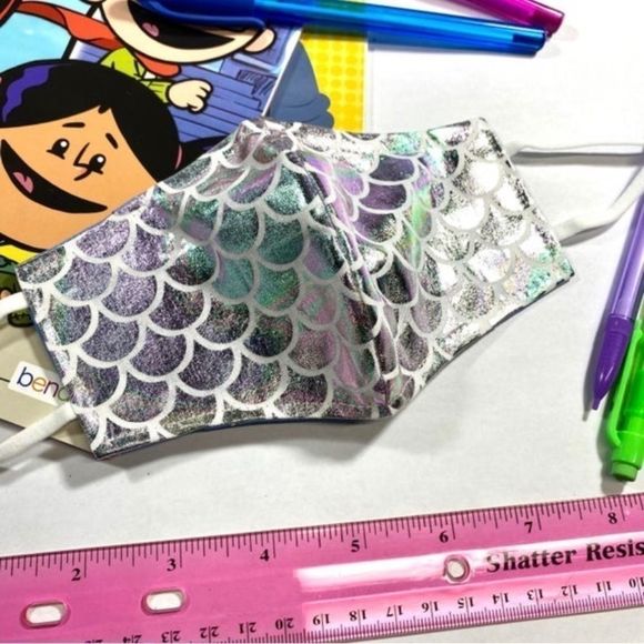 🌈🦄Children's face mask Unicorn, trolls, mermaid - Picture 4 of 10